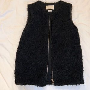 Wilfred Black Teddy Vest